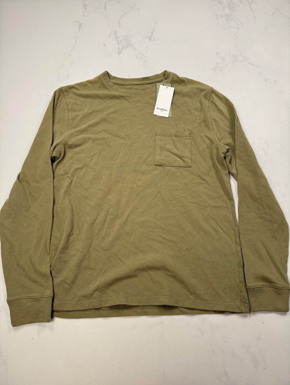 Goodfellow & Co T Shirt Khaki 90s VTG Minimalist - Mens S